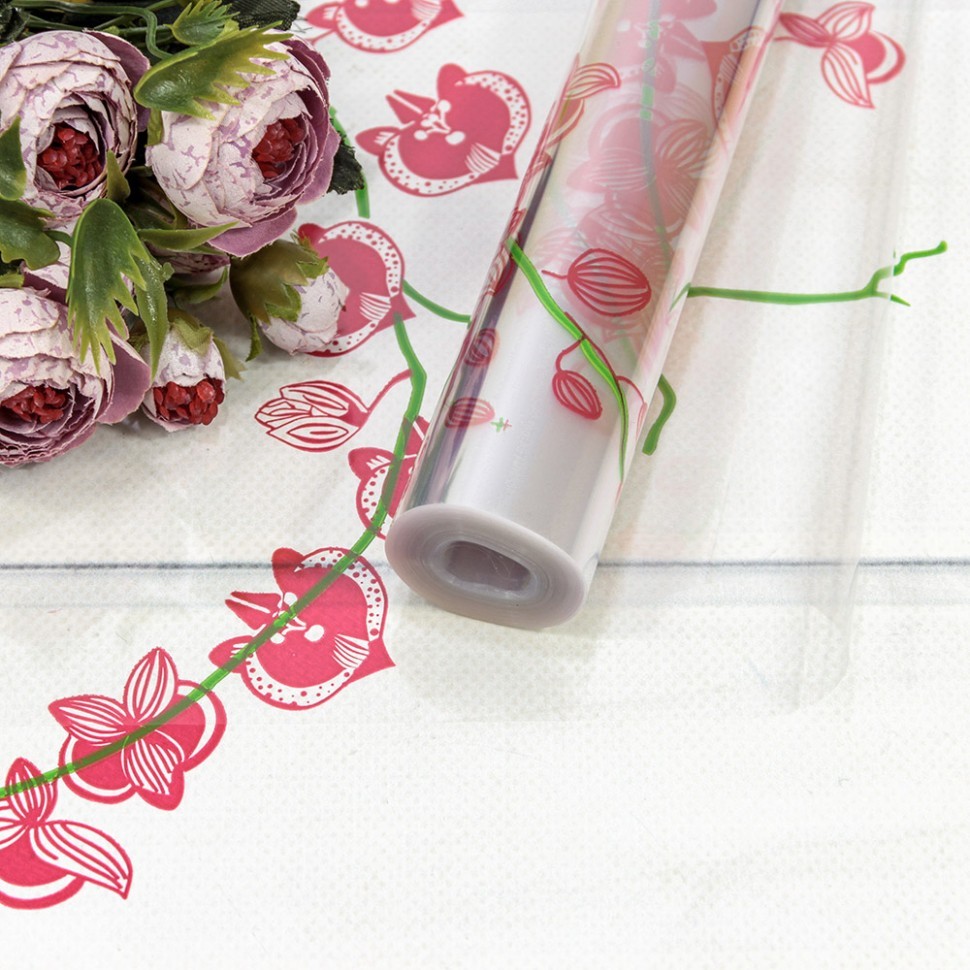 Плёнка прозрачная с печатью       