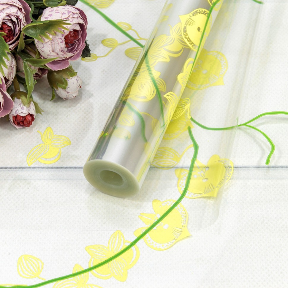 Плёнка прозрачная с печатью      