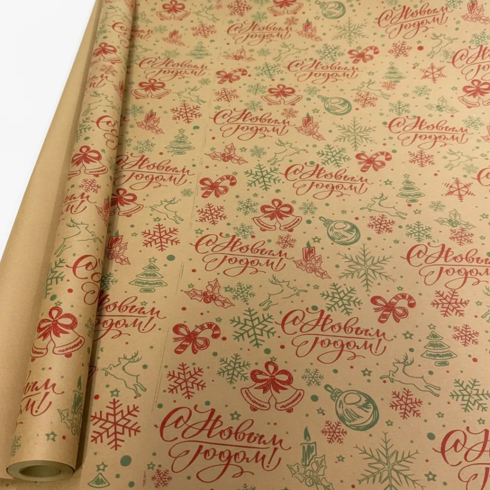 Бумага Крафт "Новый год" Бумага Крафт "Новый год"